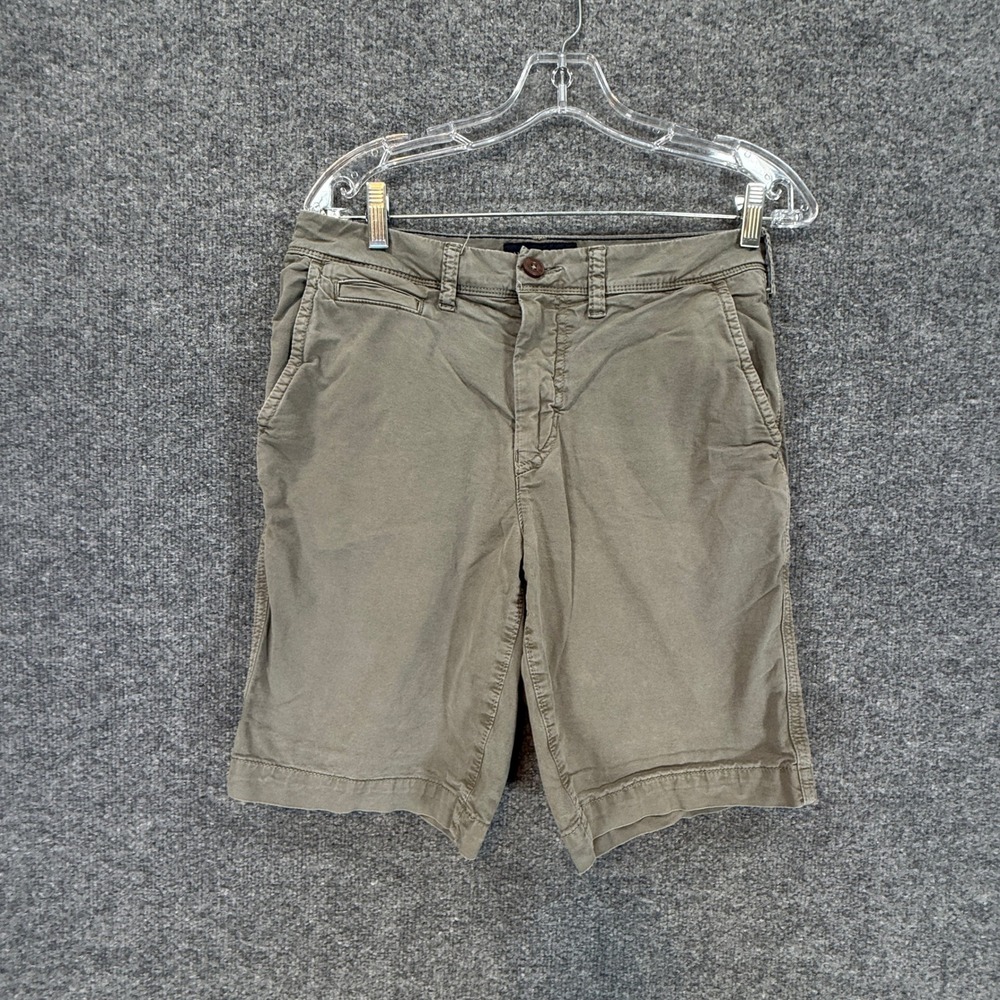 American Eagle Shorts Mens 28 Green Next Level Flex Classic Chino Cotton Stretch